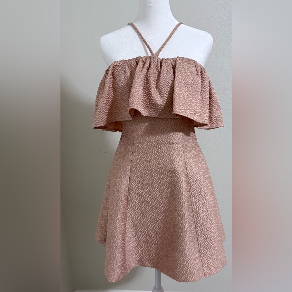 KEEPSAKE THE LABEL - Chic Peach Strapless Mini Dress